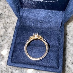 Enchanted Disney 1/4 CT Cinderella Promise Ring
